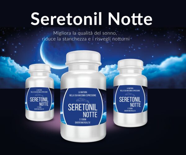 Seretonil Integratore Naturale per Dormire - Il Tuo Alleato Naturale per un Sonno Riposante - Rilassante Naturale a base di Valeriana Escolzia e Melatonina